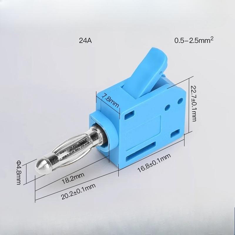 Быстроразъемные клеммы типа «банан» без пайки для аудиоразъема, музыкального динамика, быстрого подключения, позолоченные медные аксессуары, оптом