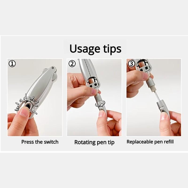 1pcs Transformable Pen Stress-relieving automatic fun stationery Push-button ballpoint pen
