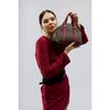 Women's Hand And Shoulder Bag With Patterned Inner Wallet