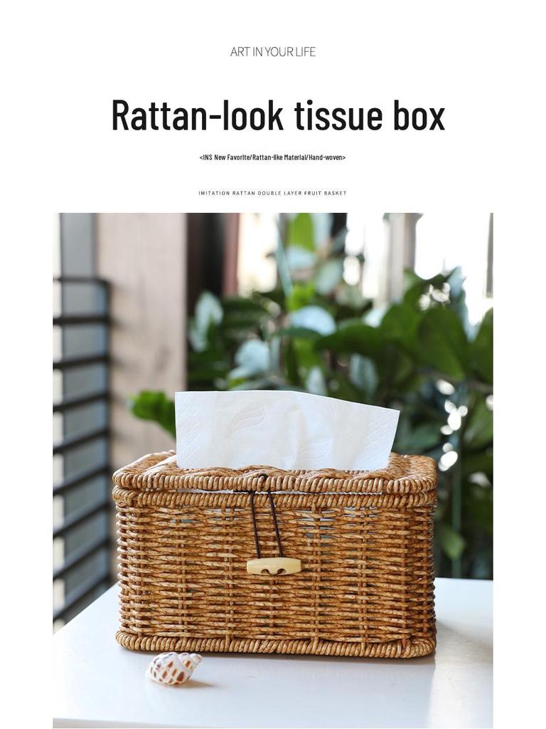 Многофункциональная коробка для салфеток и органайзер для пультов дистанционного управления в скандинавском стиле