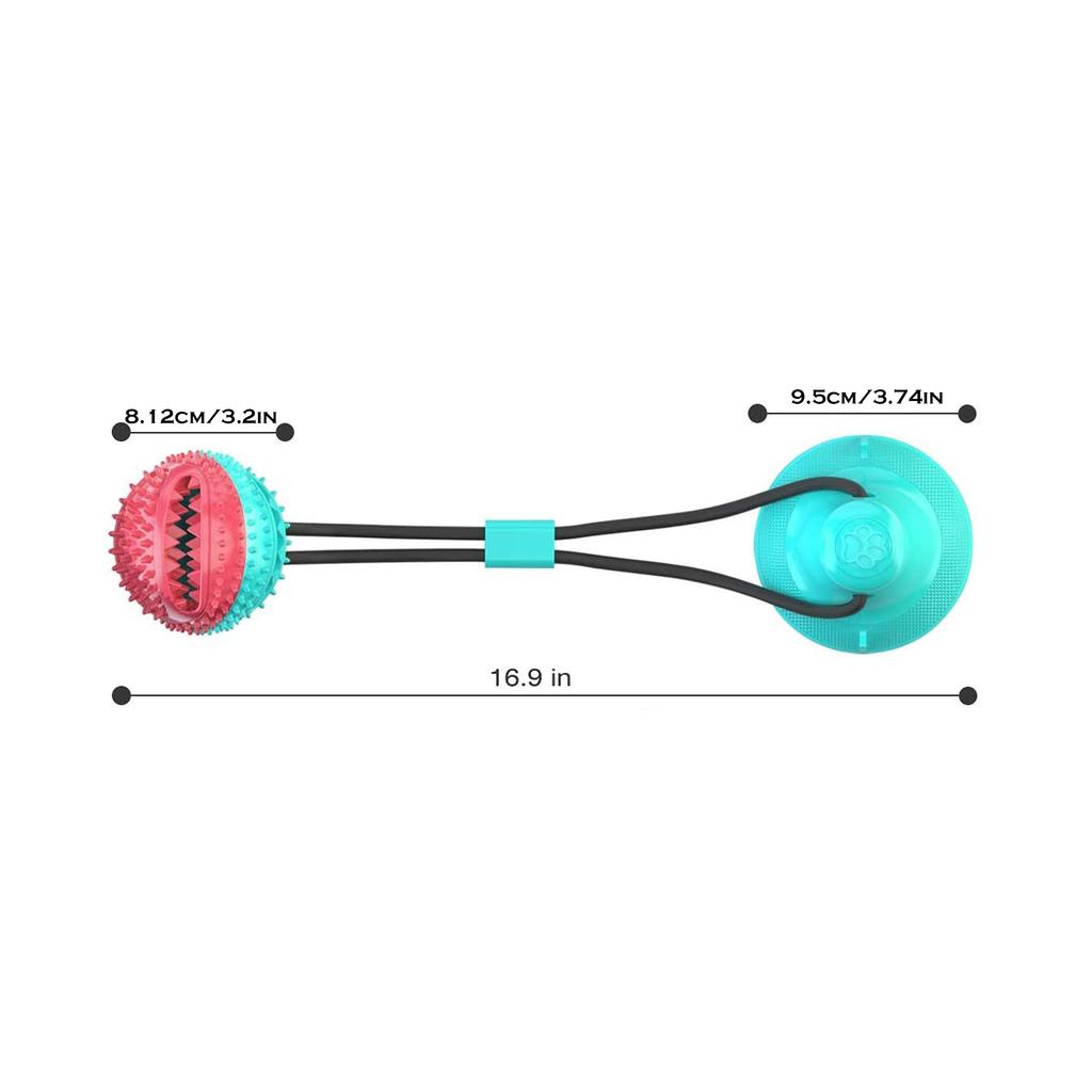 Dog Toys for Aggressive Chewers Interactive Teething Boredom and Stimulating Tug of War Suction Cup Puzzle Indestructible Rope