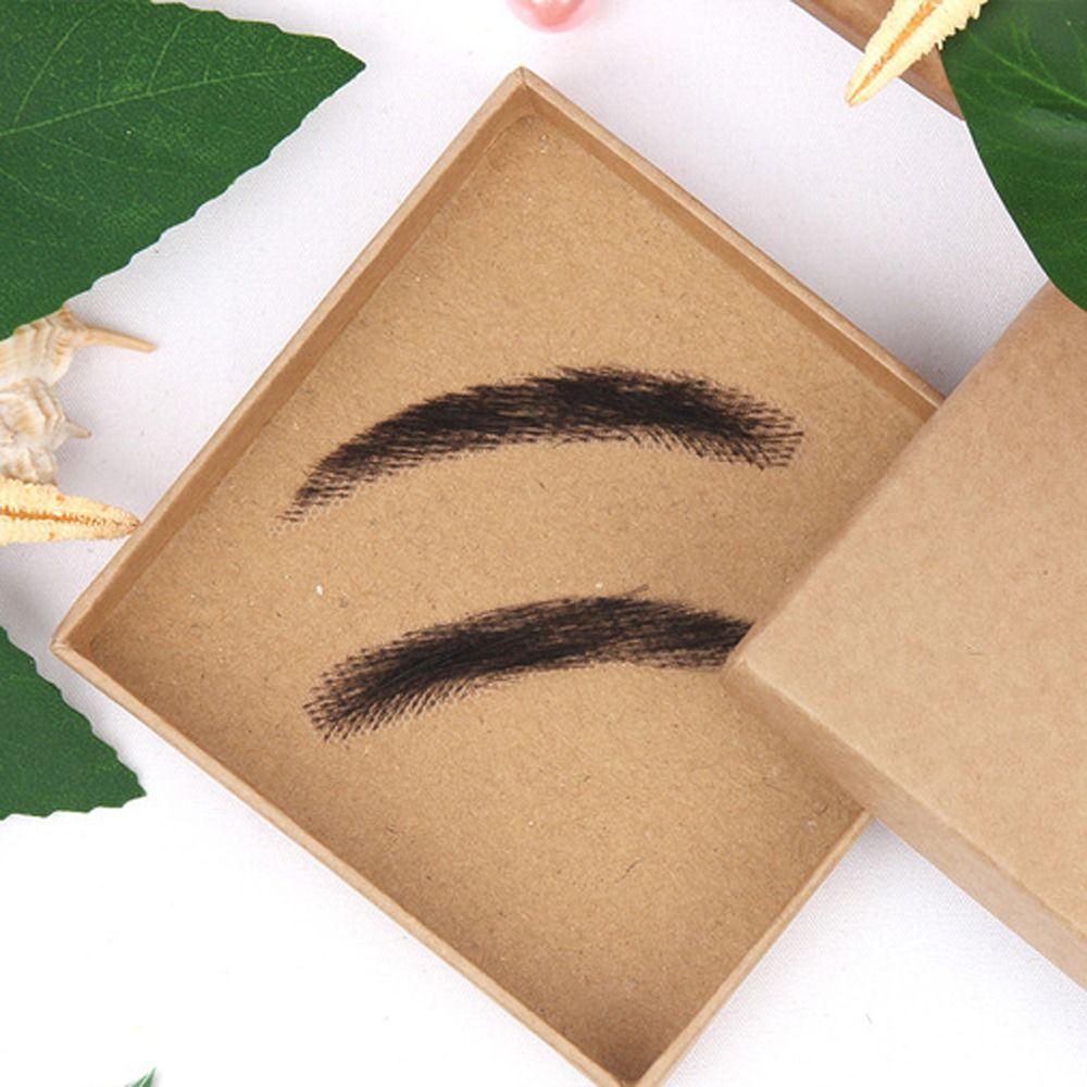 Women Synthetic Hand Made Eyebrows Wave Style Eyebows Fake Eyebrows Artificial Weaving Eyebrow Wigs