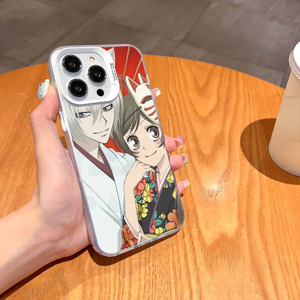Чехол для телефона с аниме K-Kamisama Kiss для iPhone 16 15 14 13 12 11 Pro Max Белый Ультратонкий Лазерный Металлик Аврора Funda