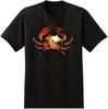 Crab Sunset Beach Palm Trees Sailing Boat T-shirt