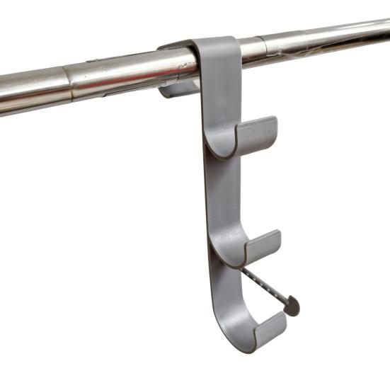 Pool Pole Hook Pool Skimmer Net Holder 3-Hook Pool Pole Hanger Pool Accessories Holder for Above Ground Pools Pool Brush Water Pipe