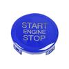 KADEKO Replacement ABS Engine Start Switch Cover Button for Alfa Romeo Julia (952)/Stelvio (Blue)