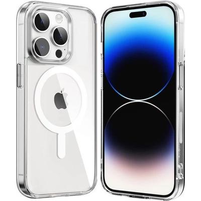 Прозрачный чехол для iPhone 15 PRO - Силикон со встроенным магнитным кольцом Phonillico®