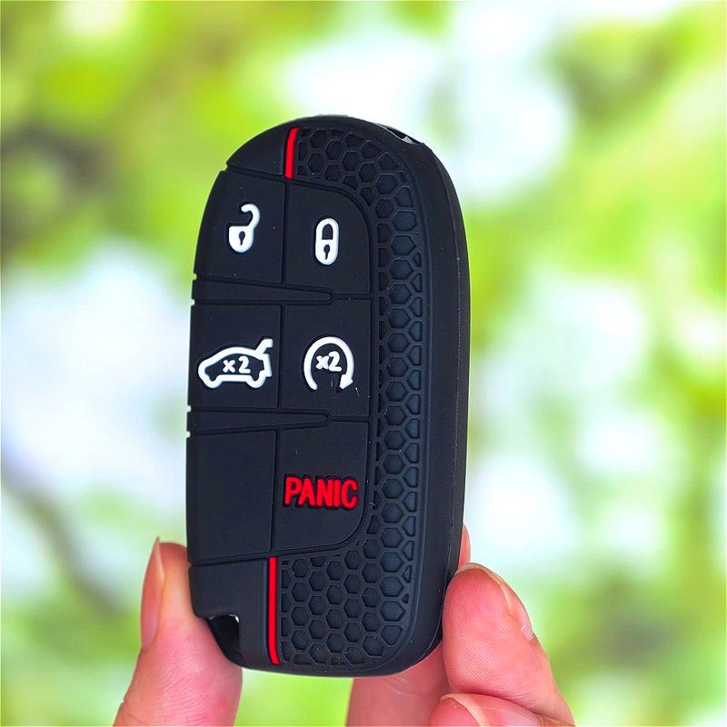 Силиконовый чехол для автомобильного ключа для Dodge Ram Charger Journey Durango Jeep Grand Cherokee Chrysler Keyless Fob Shell Holder
