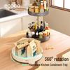 ecoco 2-Tier Rotating Kitchen Spice Rack