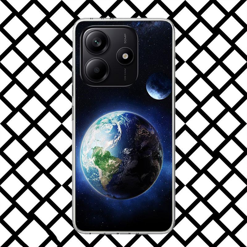 Чехол для телефона "Звезды Земли Космос" для Xiaomi Redmi Note 15 14 14S 13 12 12S 11 Pro Plus 11E 11T 11S 10S 5G Мягкий чехол Fundas Redmi No