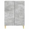 Sideboard Concrete Grey 66 x 34.5 x 90 cm Wood Based Material