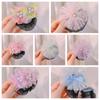 Mesh Snood Spring Clip Princess Sequin Hair Nets Kids Headwear Star Hair Nets  Birthday Party