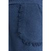 Мини-тканая юбка из твидовой ткани индиго с кисточками Twoaw24et00204