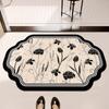 Special-shaped New Chinese Bathroom Door Absorbent Mat Anti-slip Foot Mat Soft Diatom Mud Bathroom Advanced Feeling Mat