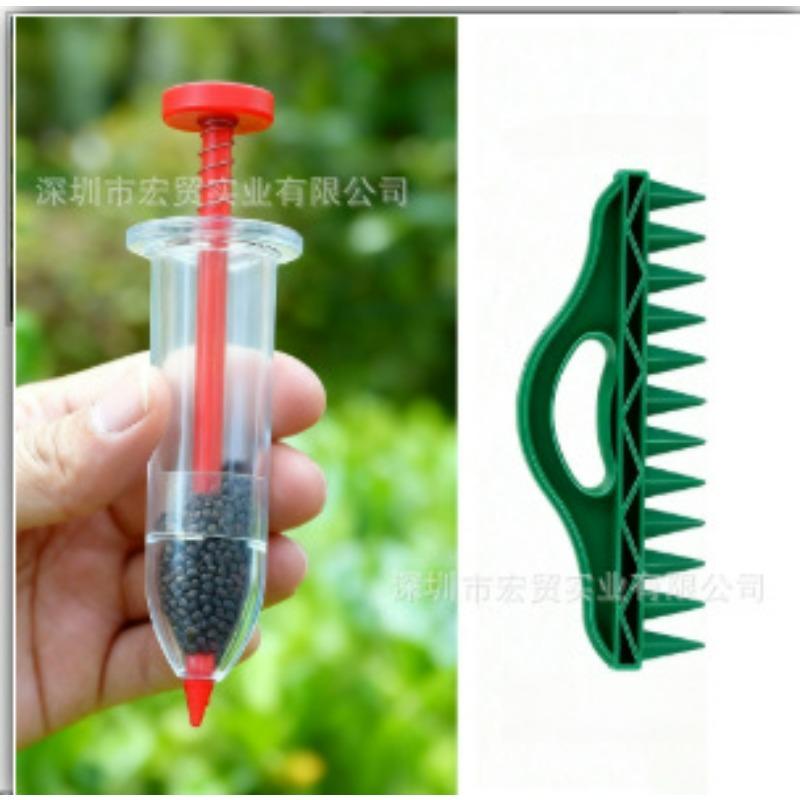 Ручная сеялка, Мини-сеялка, Пластиковая сеялка, Рассада в горшках, Посадка семян, Портативные инструменты для овощей