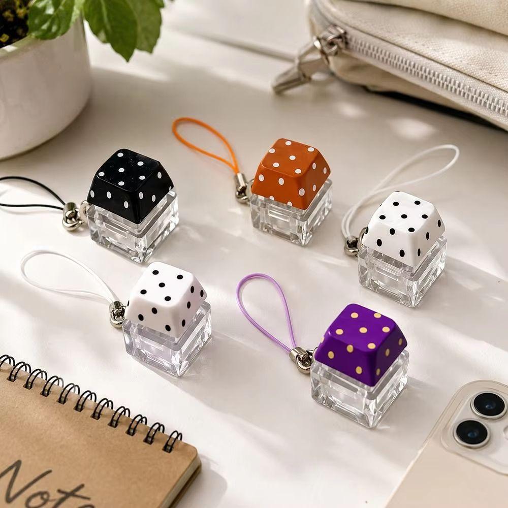 Cute Fidget Button Clicker Star/Polka Dot Print Mechanical Keyboard Charm Daily Use