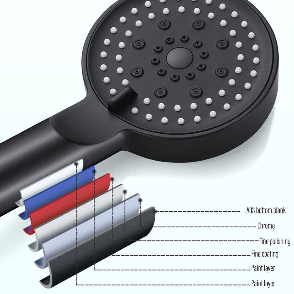 5 Modes Shower Head Adjustable High Pressure Water Saving ShowerHeads Water Massage Handheld Shower Head Hook Hose Fall Resistance Eco Shower