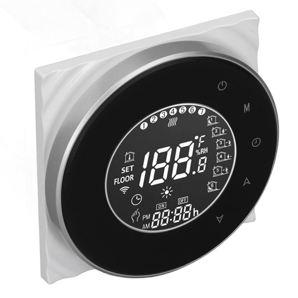 Smart Floor Heat Thermostat Voice Phone Control LCD Touch Screen WiFi Thermostat for Electric