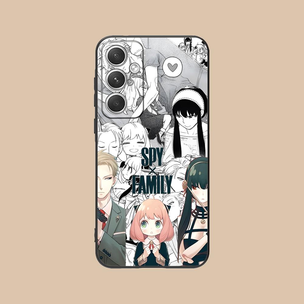 Anime Spy Family Mobile Phone Case for Samsung Galaxy S26 S25 S24 S23 S22 S21 S20 Note20 Plus FE Ultra Colorful Cover Pretty