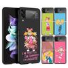 Мультяшный Хей Арнольд Фонс Чехол для телефона Для Samsung Galaxy Z Flip 7 6 5 4 3 5G Flip7 Flip6 Flip5 Flip4 Flip3 Черный Fundas Она