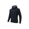 Solid Color Zip Hooded Long Sleeve Jacket Men Jackets Black 152337608-2