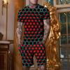 Men's T Shirt Set T-Shirt Outfits Graphic Crew Neck Clothing Apparel 3D Print Outdoor Short Sleeve 3D Print Designer Casual