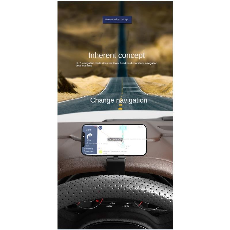 Magnetic HUD Car Phone Holder Mini Compact Automobile Instrument Panel Special Mute Bracket Magnetic Bracket