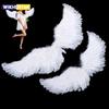 1Pc Kids Adult Party Swallow White Angel Feather Wings Wands Cosplay Elastic Straps Wedding Birthday Halloween Christmas