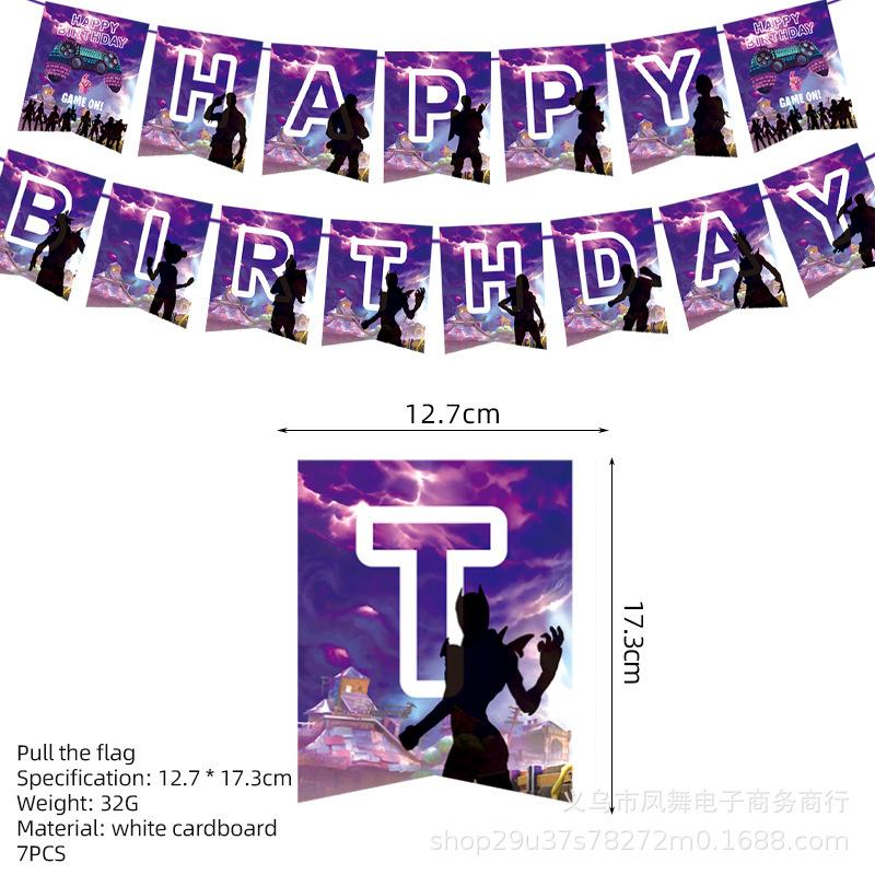 Fortnite Игра в кальмара Набор посуды Нет игры Бумажные салфетки Бумажные стаканчики Одноразовые Украшения для вечеринки в честь дня рождения