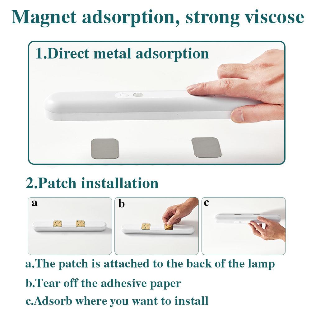 Led night light Rechargeable Human Body Induction Light USB Stepless Dimming Reading Eye Protection Wardrobe Bedside