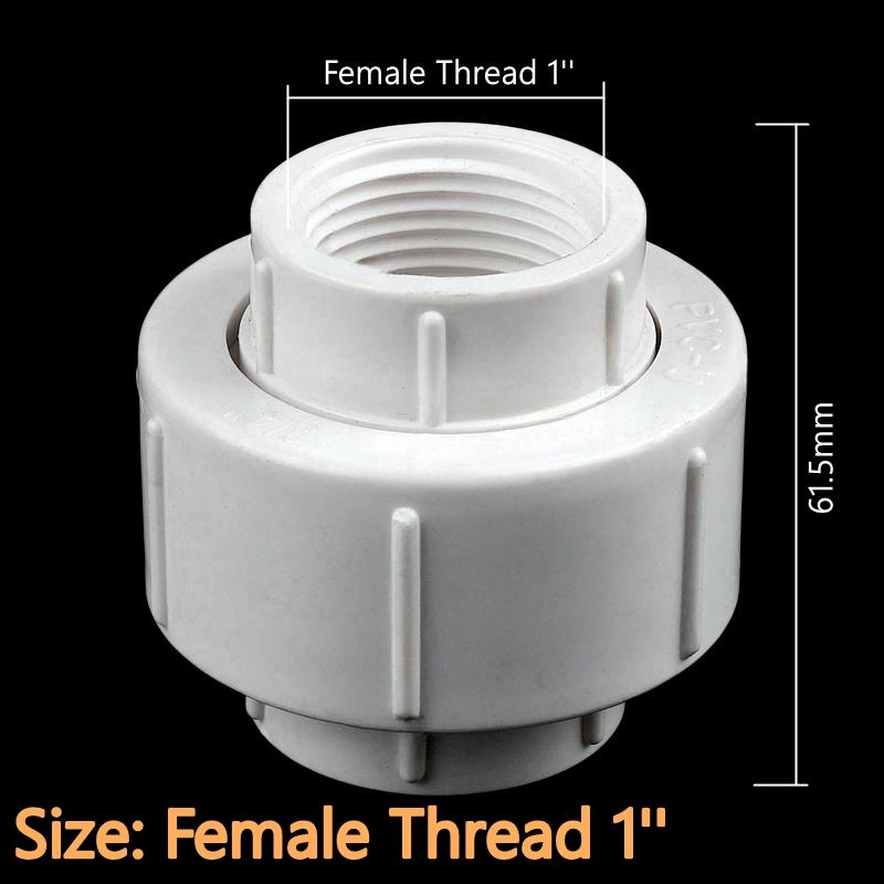 1~5 шт 1/2'' 3/4'' 1'' внутренняя резьба ПВХ соединительный элемент водопроводная труба аксессуары фитинги для аквариума адаптер для полива садовых растений