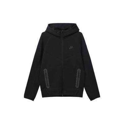 Nike Сплошная спортивная куртка на молнии с капюшоном и двойной молнией Мужские куртки черные FB7922-010