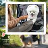 Dog Pram Dog Stroller Foldable Pet Pushchair with 4 Wheels, Safety Leashes, Cup Holder for Small Dogs, Grey