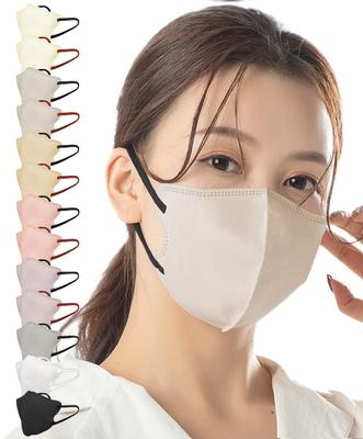 TJ TRAD JAPAN 3D Нетканые Маски Сделано в Кружеве x 30 Масок, Япония, Двухцветные (Старый Чёрный, Граф)