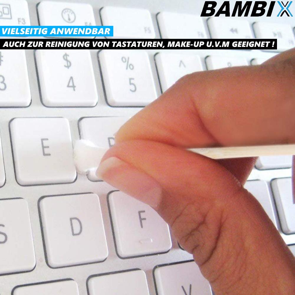 BAMBIX бамбуковые ватные палочки для чистки ушей ватные палочки [400 шт.]