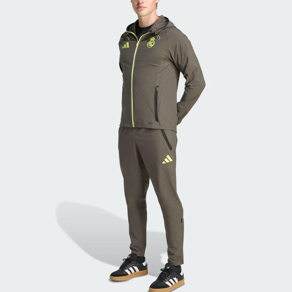 adidas Бесплатная доставка с AdiClub Реал Мадрид Tiro 25 Соревновательная ветровка Vis Tech для путешествий JV5322
