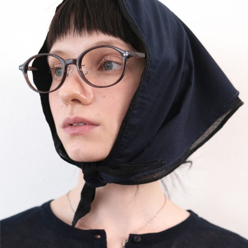 Многослойный шарф Rory (темно-синий+черный)