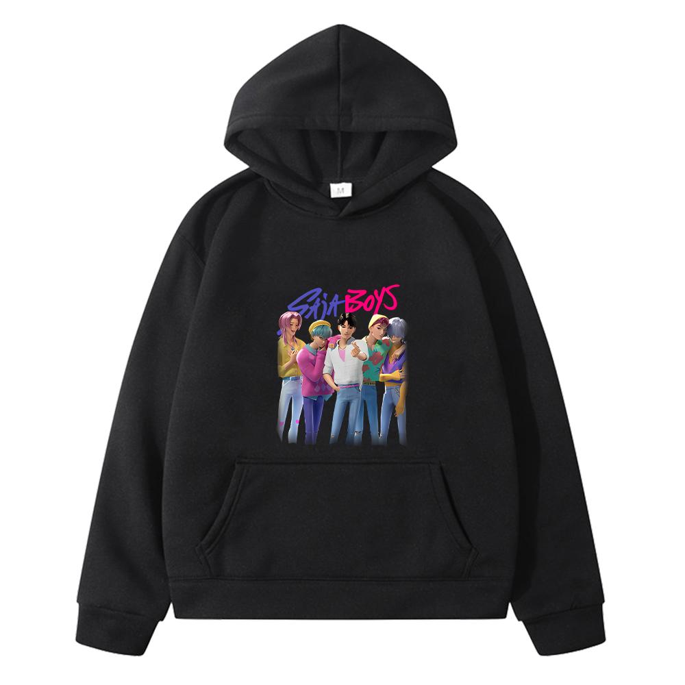 Saja Boys Kids Print Hoodies Fleece Sweatshirt Cartoon Jacket Y2k Kpop Demon Hunters Anime Hoodie Autumn Pullover Girls Clothes