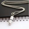 3 Styles   Twistable Pill Cross Pendant Couple Capsule Pendant Stainless Steel Necklace