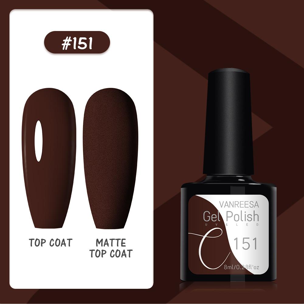 VANREESA Набор гелей для ногтей 111 цветов Гель-лак для ногтей Soak Off Базовое покрытие Верхнее покрытие Маникюр для ногтей УФ-светодиодный полуперманентный лак Стойкий гель для дизайна ногтей