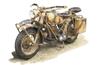 Сборная модель Freedom Немецкий мотоцикл R75 Пластиковая модель FRE16006 1/16