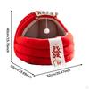 Winter Cat Bed Sleeping Thicken Cushion Year Decoration Small Dog House Warm Nest