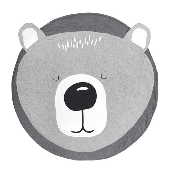 Детский игровой коврик из мягкого материала, коврик для ползания для малышей, круглый дизайн, коврик для занятий для младенцев с рисунком животных, коврик для ползания для младенцев