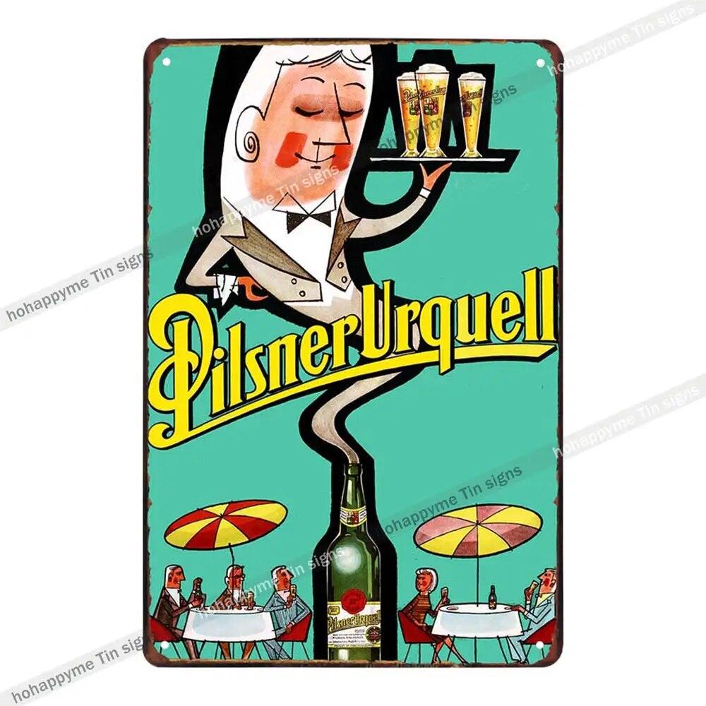 Эльф Пиво Винтаж Металлические Вывески Тарелки Декор Для Бар Паб Клуб Кафе Плакат Наклейки На Стены Главная Гостиная Украшения Доска 20x30 см