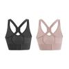 2 Pack Women's Breathable Sports Bra High Strength Support Underwear Jump Rope Running Yoga Braletter Summer Tank Top