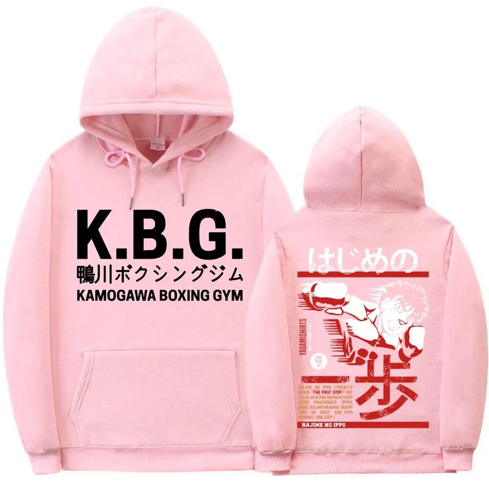 Унисекс японская уличная одежда Makunouchi Hajime No Ippo Толстовка с рисунком Аниме Harajuku Unisexs Kamogawa Бокс Тренажерный зал Боевые толстовки Топы