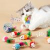 Interactive Fun Cat Toy Durably Crafted Fabric Mouse Enticer for Cats - Engaging Playtime Essential for Feline Fun