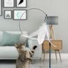 Interactive Suction Cup Cats Toys Feather Wand Durable Pet Supplies Steel Wire Replacements Cat Accesorios Automatic Detachable Delicate Jewelry