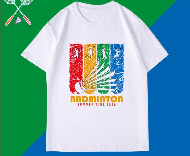 Summer 2026 new style badminton sportswear quick-drying T-shirt culture shirt for men and women, short-sleeved
