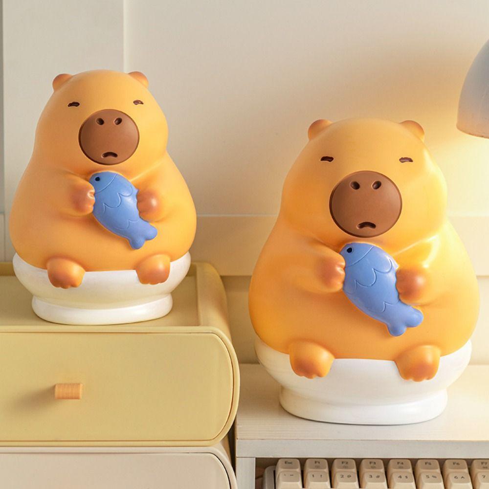 Capybara Capybara Piggy Bank Waterproof Safe Deposit Box Crayon Capybara Piggy Bank  Coins Cash